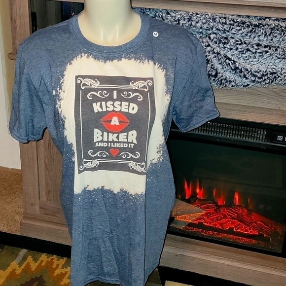 Nowt Bleached Biker T - Picture 1 of 1